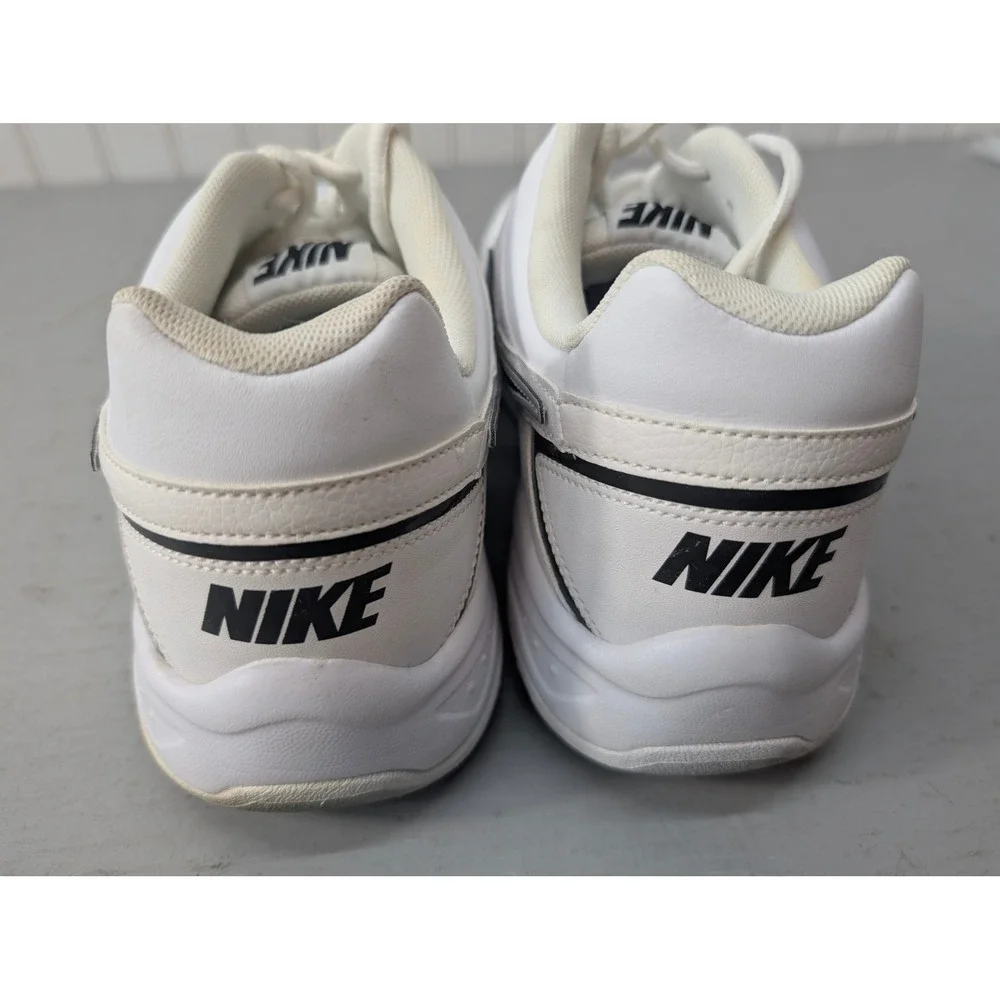Nike City Court VII Athletic Shoes Men's 10 White Black Tennis‎ 2013 488142-100